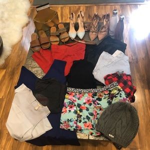 18 Items Free People, Anthro, and Madewell Bundle
